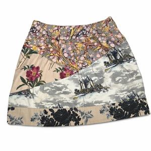 ANTHROPOLOGIE LEIFNOTES patchwork skirt